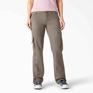 Dickies Women's Relaxed‎ Fit Straight Leg Cargo Pants Sz 4R